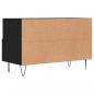 Preview: TV-Schrank Schwarz 80x36x50 cm Holzwerkstoff