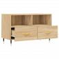 Preview: TV-Schrank Sonoma-Eiche 80x36x50 cm Holzwerkstoff