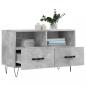 Preview: TV-Schrank Betongrau 80x36x50 cm Holzwerkstoff