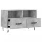 Preview: TV-Schrank Betongrau 80x36x50 cm Holzwerkstoff