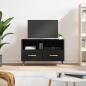 Preview: ARDEBO.de - TV-Schrank Schwarz 80x36x50 cm Holzwerkstoff