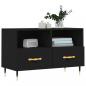 Preview: TV-Schrank Schwarz 80x36x50 cm Holzwerkstoff