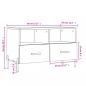 Preview: TV-Schrank Schwarz 80x36x50 cm Holzwerkstoff