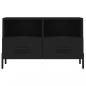 Preview: TV-Schrank Schwarz 80x36x50 cm Holzwerkstoff