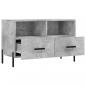 Preview: TV-Schrank Betongrau 80x36x50 cm Holzwerkstoff