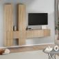 Preview: ARDEBO.de - TV-Wandschrank Sonoma-Eiche Holzwerkstoff