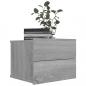 Preview: Nachttische 2 Stk. Grau Sonoma 40x30x30 cm Holzwerkstoff