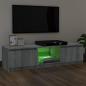 Preview: TV-Schrank mit LED-Leuchten Grau Sonoma 120x30x35,5 cm