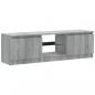 Preview: TV-Schrank mit LED-Leuchten Grau Sonoma 120x30x35,5 cm