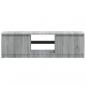 Preview: TV-Schrank mit LED-Leuchten Grau Sonoma 120x30x35,5 cm