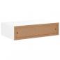 Preview: Wandregale mit Schubladen 2 Stk. Weiß 40x23,5x10 cm MDF