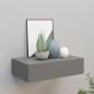 Preview: ARDEBO.de - Wandregal mit Schublade Grau 40x23,5x10 cm MDF