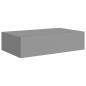 Preview: Wandregale mit Schubladen 2 Stk. Grau 40x23,5x10 cm MDF