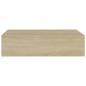 Preview: Wandregale mit Schubladen 2 Stk. Eichen-Optik 40x23,5x10 cm MDF