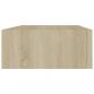 Preview: Wandregale mit Schubladen 2 Stk. Eichen-Optik 40x23,5x10 cm MDF