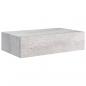 Preview: Wandregale mit Schubladen 2 Stk. Betongrau 40x23,5x10 cm MDF