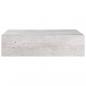 Preview: Wandregale mit Schubladen 2 Stk. Betongrau 40x23,5x10 cm MDF