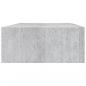 Preview: Wandregale mit Schubladen 2 Stk. Betongrau 40x23,5x10 cm MDF