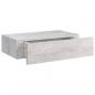 Preview: Wandregale mit Schubladen 2 Stk. Betongrau 40x23,5x10 cm MDF