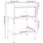 Preview: Nachttische 2 Stk. Grau Sonoma 40,5x31x60 cm Holzwerkstoff