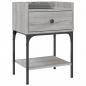 Preview: Nachttische 2 Stk. Grau Sonoma 40,5x31x60 cm Holzwerkstoff