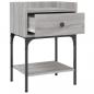 Preview: Nachttische 2 Stk. Grau Sonoma 40,5x31x60 cm Holzwerkstoff