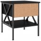 Preview: Nachttische 2 Stk. Schwarz 40x42x45 cm Holzwerkstoff