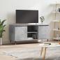 Preview: ARDEBO.de - TV-Schrank Betongrau 104x35x50 cm Holzwerkstoff