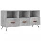 Preview: TV-Schrank Betongrau 102x36x50 cm Holzwerkstoff