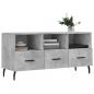 Preview: TV-Schrank Betongrau 102x36x50 cm Holzwerkstoff