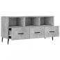 Preview: TV-Schrank Betongrau 102x36x50 cm Holzwerkstoff