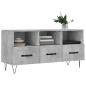 Preview: TV-Schrank Betongrau 102x36x50 cm Holzwerkstoff