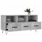 Preview: TV-Schrank Betongrau 102x36x50 cm Holzwerkstoff