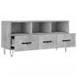 Preview: TV-Schrank Betongrau 102x36x50 cm Holzwerkstoff