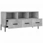 Preview: TV-Schrank Betongrau 102x36x50 cm Holzwerkstoff