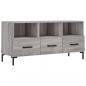 Preview: TV-Schrank Grau Sonoma 102x36x50 cm Holzwerkstoff