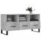 Preview: TV-Schrank Betongrau 102x36x50 cm Holzwerkstoff