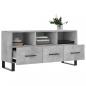 Preview: TV-Schrank Betongrau 102x36x50 cm Holzwerkstoff