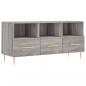 Preview: TV-Schrank Grau Sonoma 102x36x50 cm Holzwerkstoff