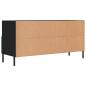 Preview: TV-Schrank Schwarz 102x36x50 cm Holzwerkstoff