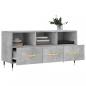 Preview: TV-Schrank Betongrau 102x36x50 cm Holzwerkstoff