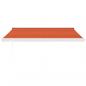 Preview: Markise Einziehbar Orange und Braun 3x2,5 m Stoff und Aluminium