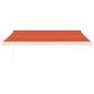 Preview: Markise Einziehbar Orange und Braun 3,5x2,5 m Stoff & Aluminium