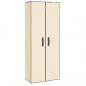 Preview: Schuhschrank Creme 60x30x166 cm Stoff