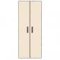 Preview: Schuhschrank Creme 60x30x166 cm Stoff