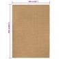 Preview: Teppich Rechteckig Natur 160x230 cm Jute