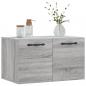 Preview: Wandschrank Grau Sonoma 60x36,5x35 cm Holzwerkstoff