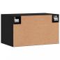 Preview: Wandschrank Schwarz 60x36,5x35 cm Holzwerkstoff