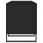 Preview: Plattenschrank Schwarz 121x38x48 cm Holzwerkstoff