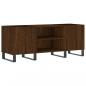 Preview: Plattenschrank Braun Eichen-Optik 121x38x48 cm Holzwerkstoff